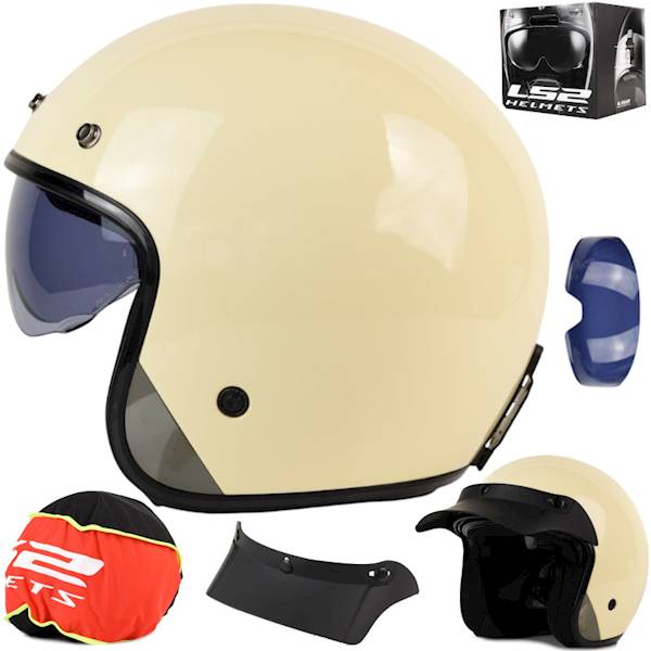 Kask LS2 OF601 Bob II Solid Cream