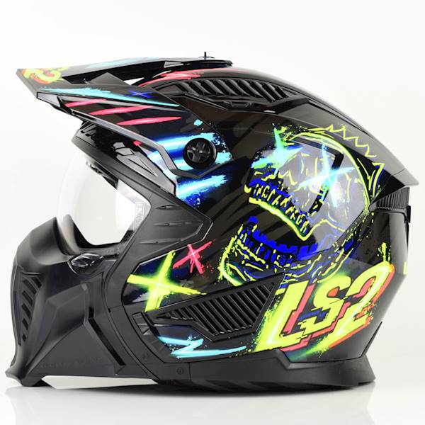 Kask LS2 OF606 Drifter Rayz Black Blue L