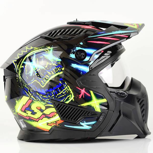 Kask LS2 OF606 Drifter Rayz Black Blue L