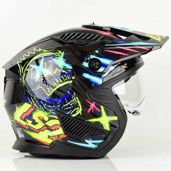 Kask LS2 OF606 Drifter Rayz Black Blue L