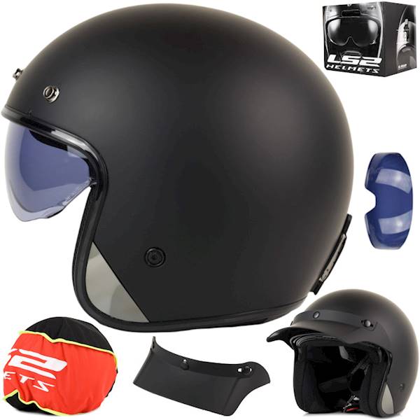 Kask LS2 OF601 Bob II Solid Matt Black