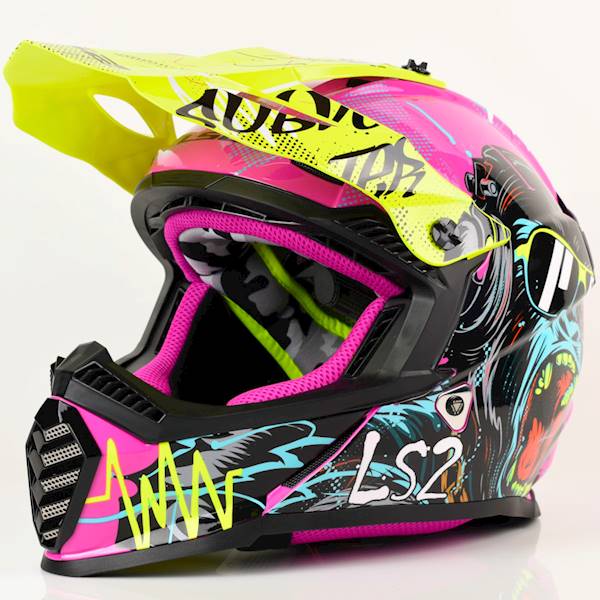 Kask LS2 MX437 Fast II Mini Gorilla Purple M