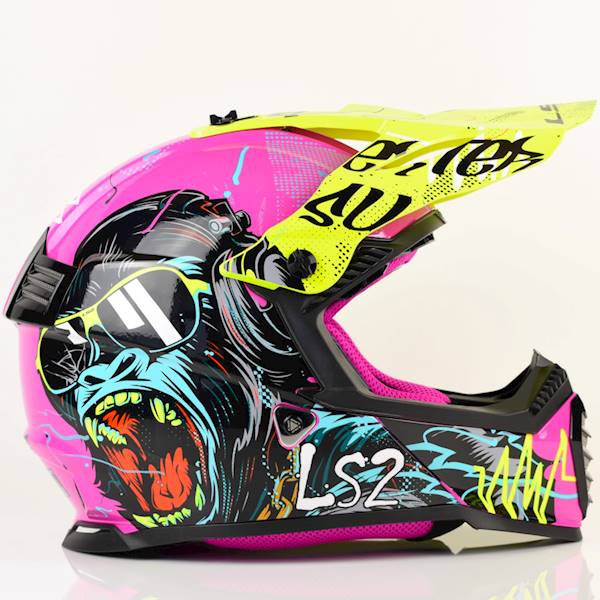Kask LS2 MX437 Fast II Mini Gorilla Purple S