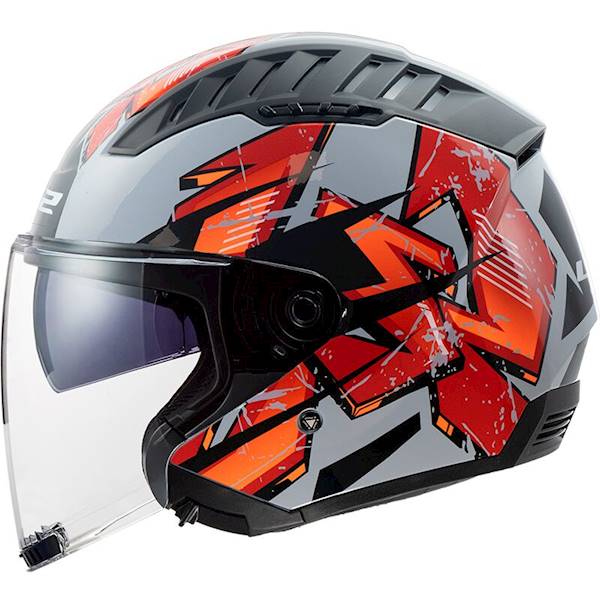 Kask LS2 OF600 Copter II Kanji Light Grey XXL