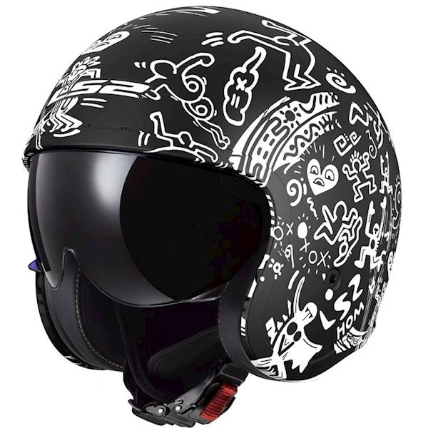 Kask LS2 OF599 Spitfire II Tribal M. Bl. Wh. L