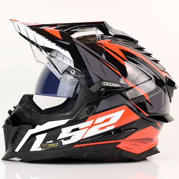 Kask LS2 MX701 Explorer Spire Bl. Titan Red 3XL