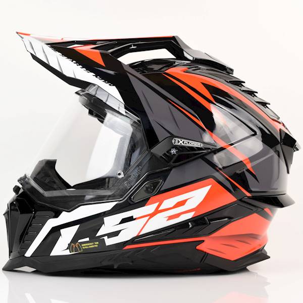 Kask LS2 MX701 Explorer Spire Bl. Titan Red XS