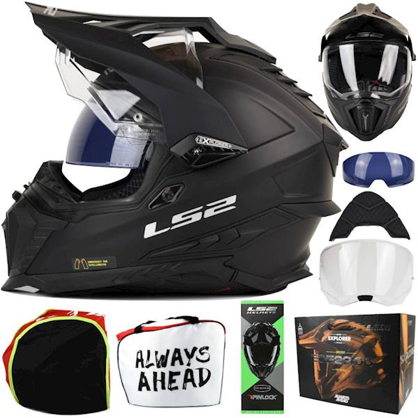 Kask LS2 MX701 Explorer Solid Matt Black