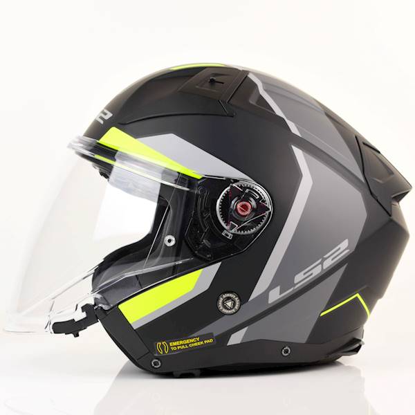 Kask LS2 OF603 Infinity II Focus M.Bl. H-V.Y M
