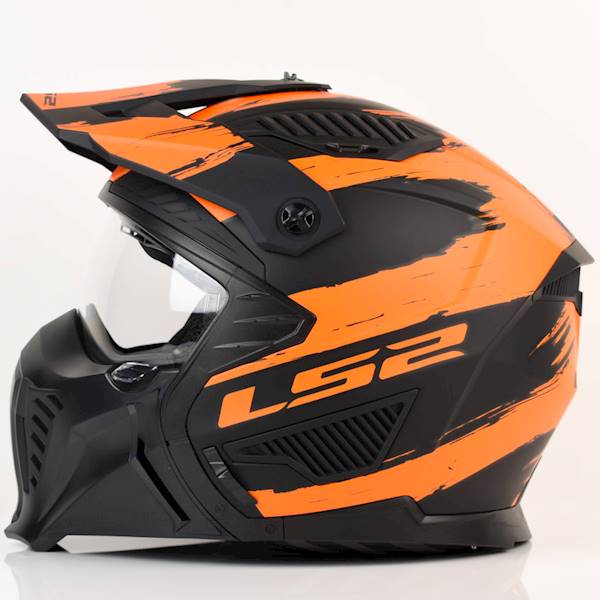 Kask LS2 OF606 Drifter Mud Bl/Orangre XXL