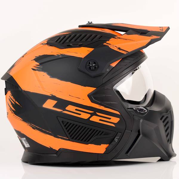 Kask LS2 OF606 Drifter Mud Bl/Orangre XXL