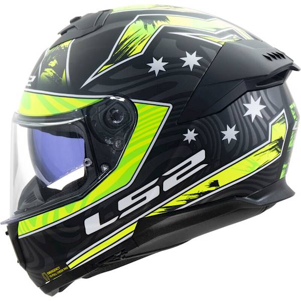 Kask LS2 FF808 Stream II Galdam M.Bl.Hv Yel XL