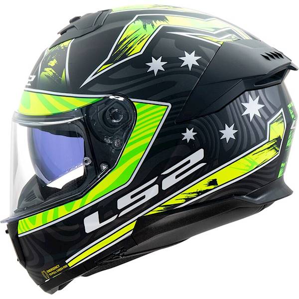 Kask LS2 FF808 Stream II Galdam M.Bl.Hv Yel S