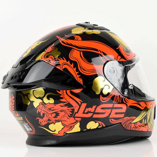Kask LS2 FF808 Stream II Drako Black Red XS