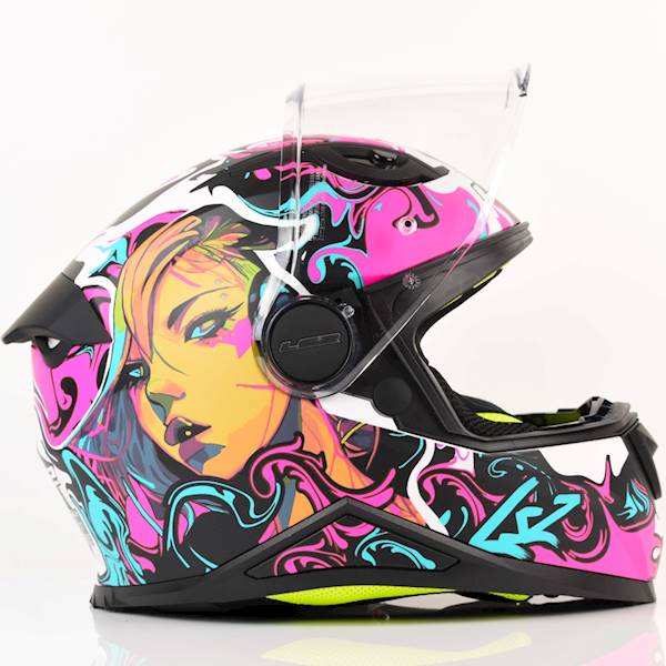 Kask LS2 FF812 Kid Cyberg Matt Purple Cyan M