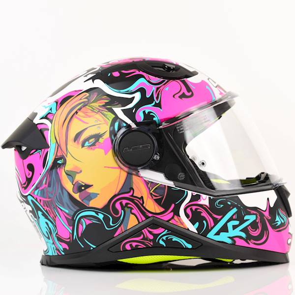 Kask LS2 FF812 Kid Cyberg Matt Purple Cyan M