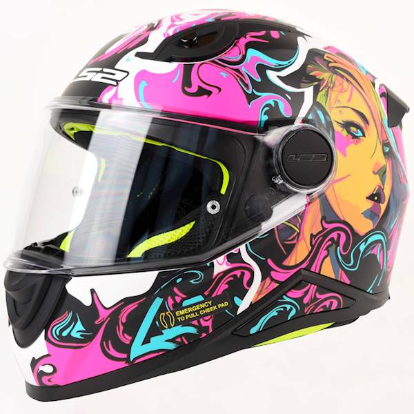 Kask LS2 FF812 Kid Cyberg Matt Purple Cyan M