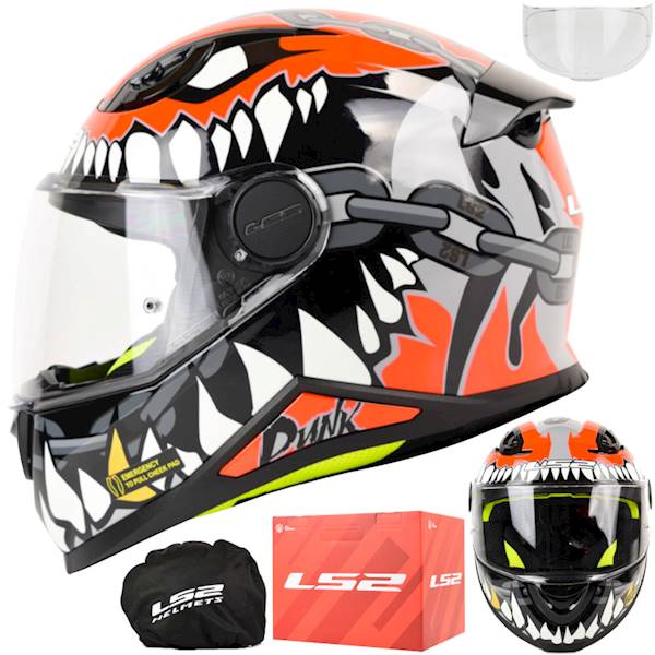 Kask LS2 FF812 Kid Punk Grey Red