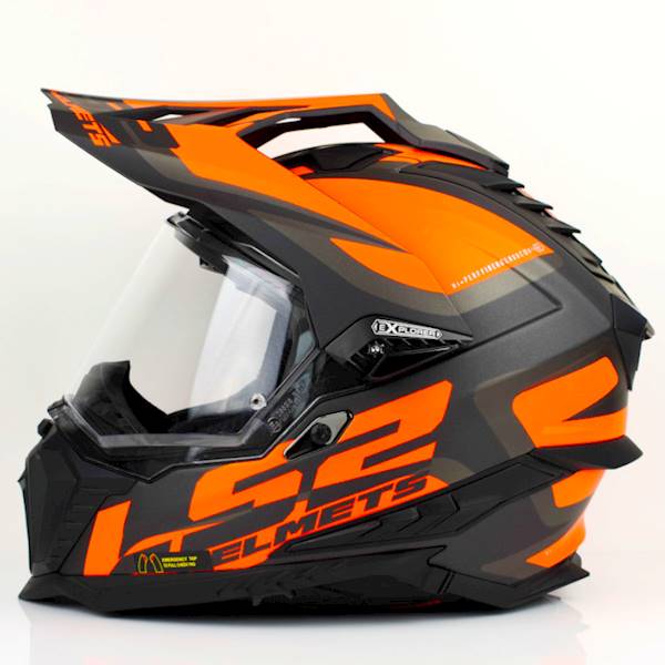 Kask LS2 MX701 Explorer Alter M. Black Or. XS