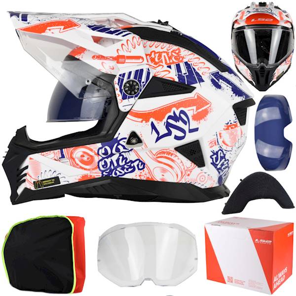 Kask LS2 MX702 Pioneer II Fantasy M.Wh.R.B. XL