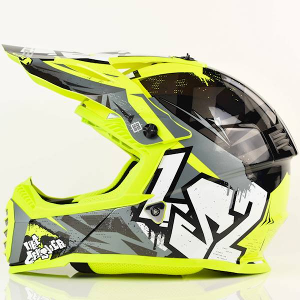 Kask LS2 MX437 Fast II Mini Crusher Bl.H-V L