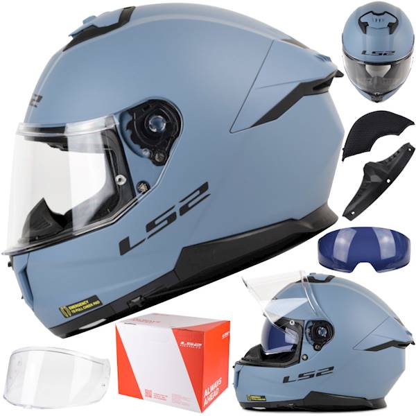 Kask LS2 FF808 Stream II Matt Misty Blue XS