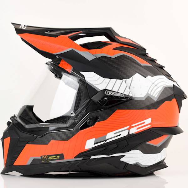 Kask LS2 MX701 Explorer C Trick M.Wh. Red XL