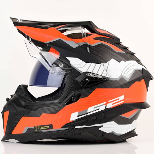 Kask LS2 MX701 Explorer C Trick M.Wh. Red XL