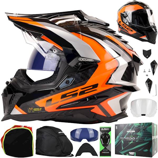 Kask LS2 MX701 Explorer C Frontier II Orange