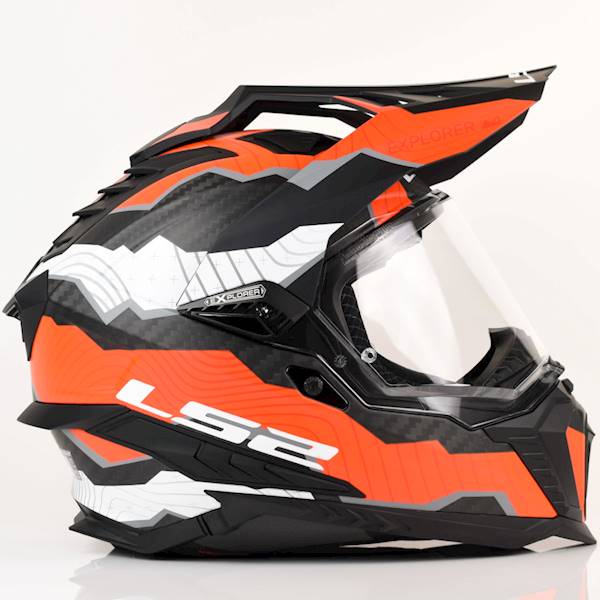 Kask LS2 MX701 Explorer C Trick M.Wh. Red S