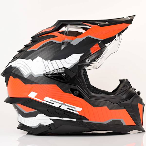 Kask LS2 MX701 Explorer C Trick M.Wh. Red S