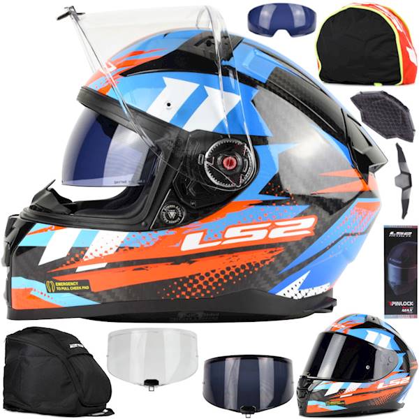Kask LS2 FF811 Vector II C Tantic Red Blue XL