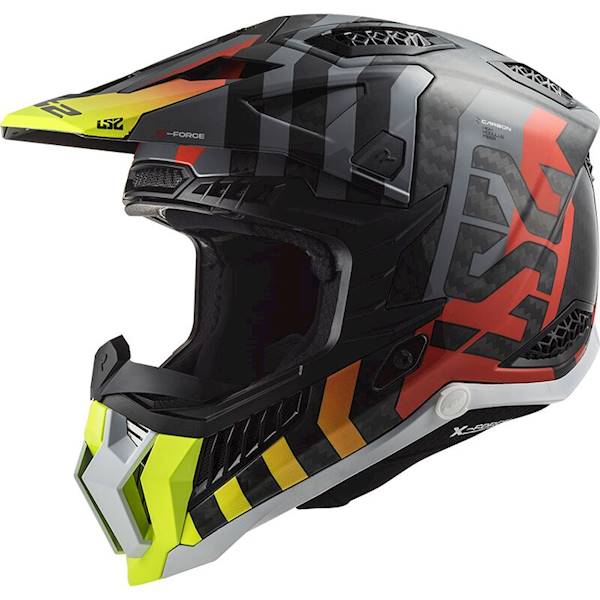 Kask LS2 MX703 C X-Force Barrier Yel. Red XXL