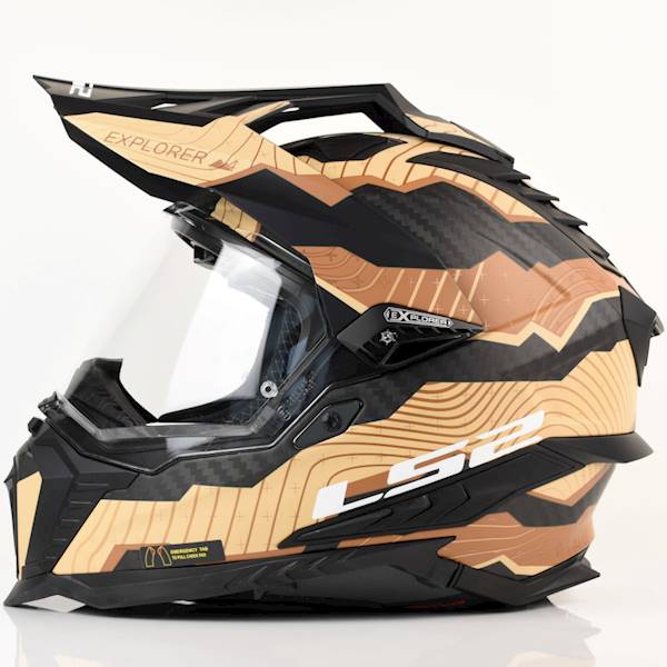 Kask LS2 MX701 Explorer C Trick M.Brown Sand XL