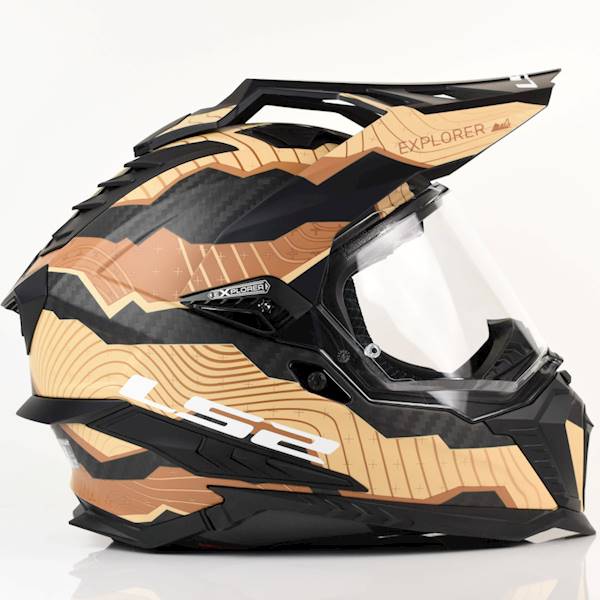 Kask LS2 MX701 Explorer C Trick M.Brown Sand XL