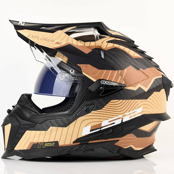 Kask LS2 MX701 Explorer C Trick M.Brown Sand XL
