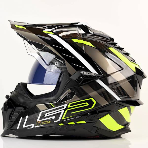 Kask LS2 MX701 Explorer C Edge Black H-V Yell. S