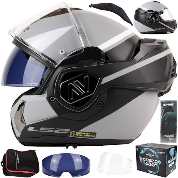 Kask LS2 FF906 Advant Swipe Grey Black XS