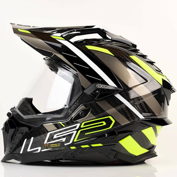 Kask LS2 MX701 Explorer C Edge Black H-V Yell. XL