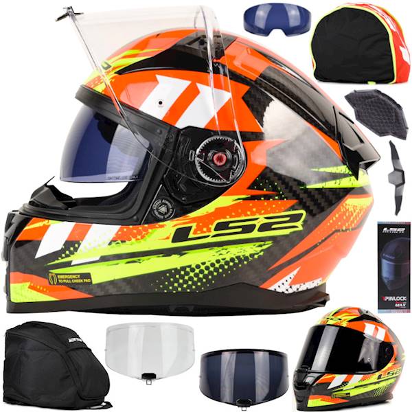 Kask LS2 FF811 Vector II C Tantic Red Yel XL