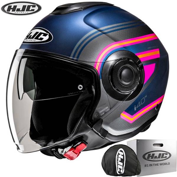 Kask HJC I40N Linia Blue/Pink XS
