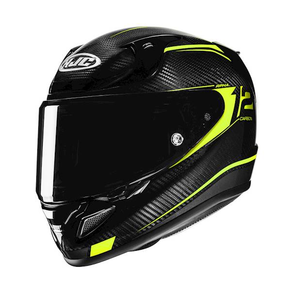 Kask HJC Rpha12 Carbon Keres Black/Yellow L
