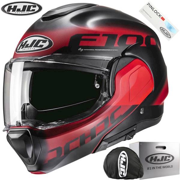 Kask HJC F100 Hetal Red M