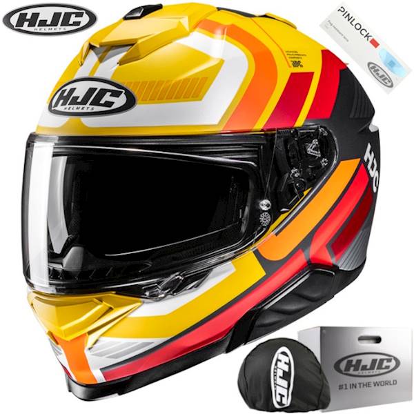 Kask HJC I71 Viz Yellow/Red XL