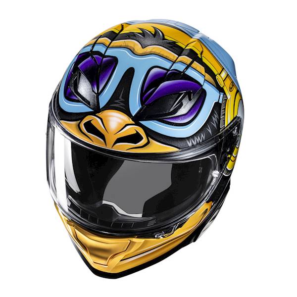 Kask HJC F71 Monkey Dj Blue/Orange XL