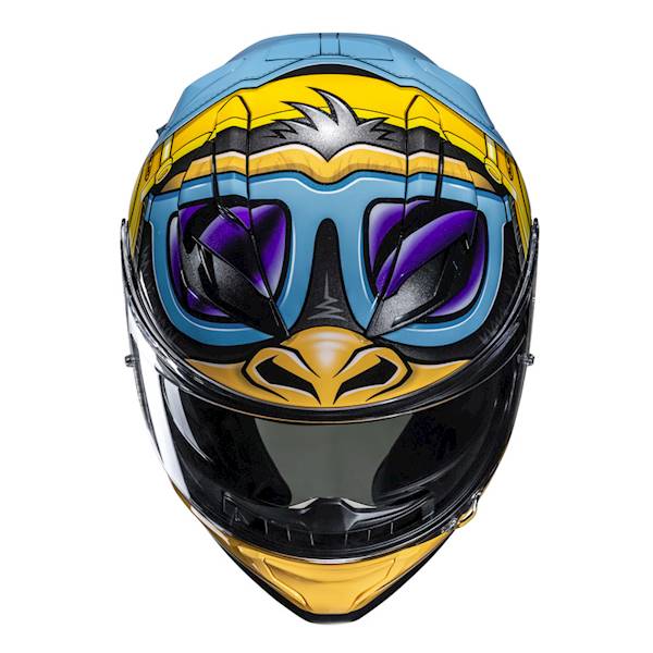 Kask HJC F71 Monkey Dj Blue/Orange XL