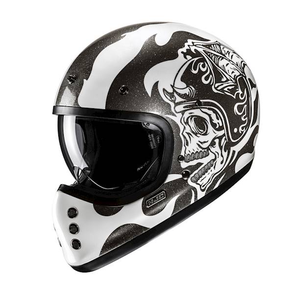 Kask HJC V60 Flame Black/White M