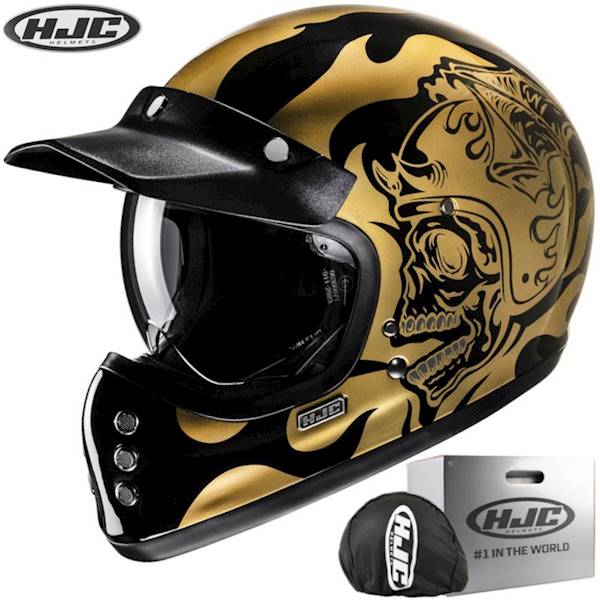 Kask HJC V60 Flame Black/Gold L