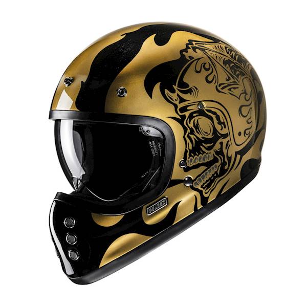 Kask HJC V60 Flame Black/Gold L