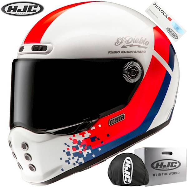 Kask HJC V10 Fq20 Retro White/Rd/Blue